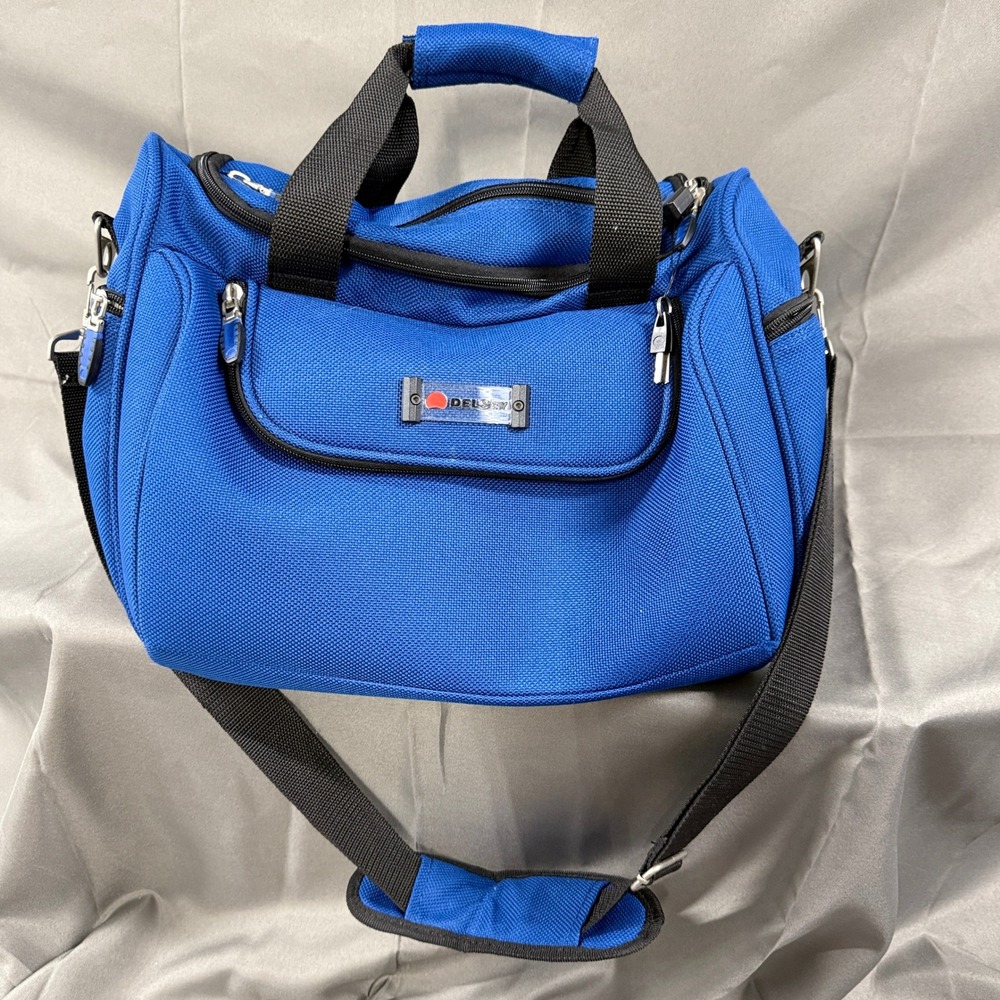 DELSEY Blue Travel Duffel Bag Carry On Shoulder Strap Luggage‎ Weekender